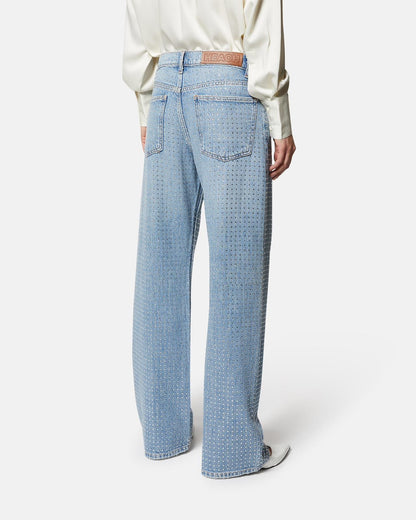 Jeans Silvian Heach con applicazione di brillantini allover
