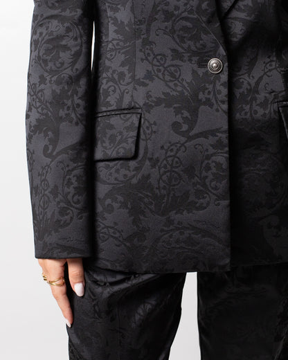 Giacca blazer Versace Jeans Couture "Satin Barocco" monopetto donna