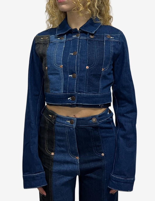 Giacca Moschino jeans in denim modello crop donna