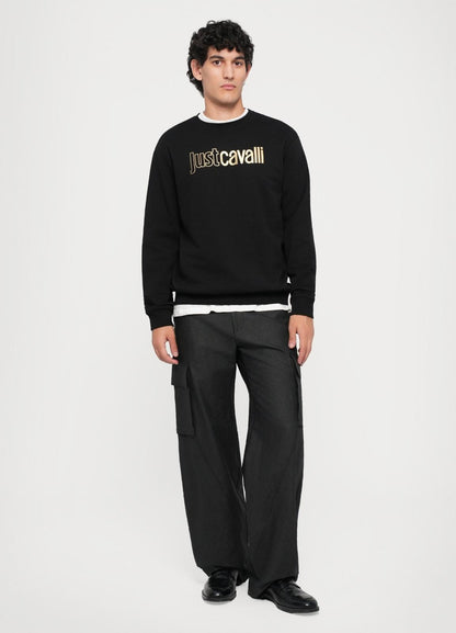 Felpa Just Cavalli girocollo "Institutional Logo" uomo