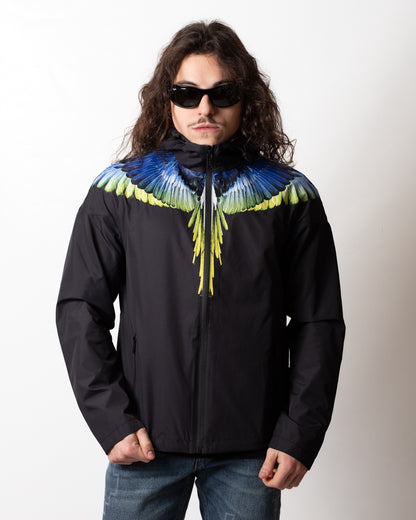 Giubbotto Marcelo Burlon in nylon "Iconic Wings" uomo