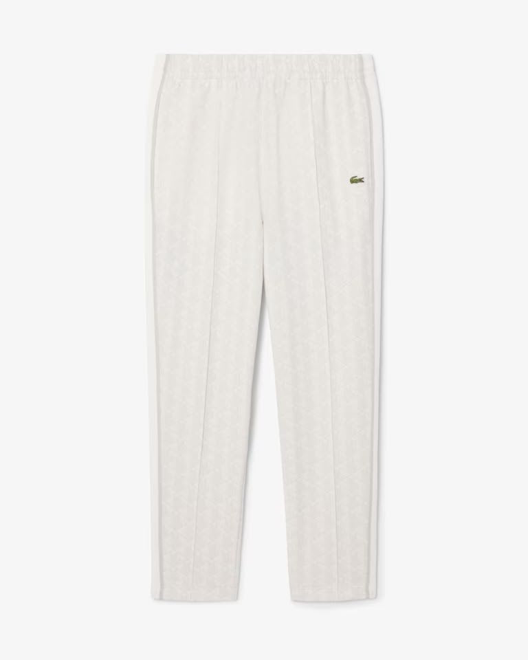 Pantalone Lacoste logato allover uomo