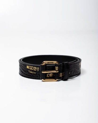 Cinta Moschino texture serpentata uomo