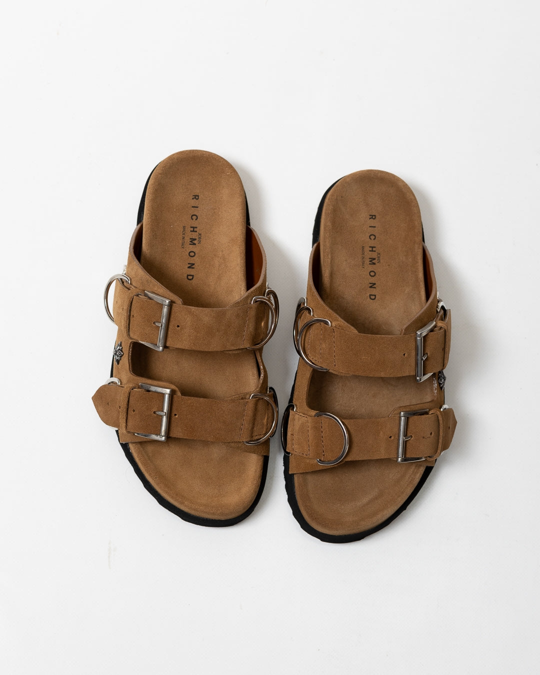 Sandalo John Richmond in suede uomo
