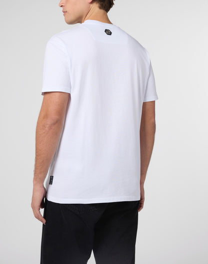 T-Shirt Philipp Plein con logo Crown Stones applicazione allover di cristalli