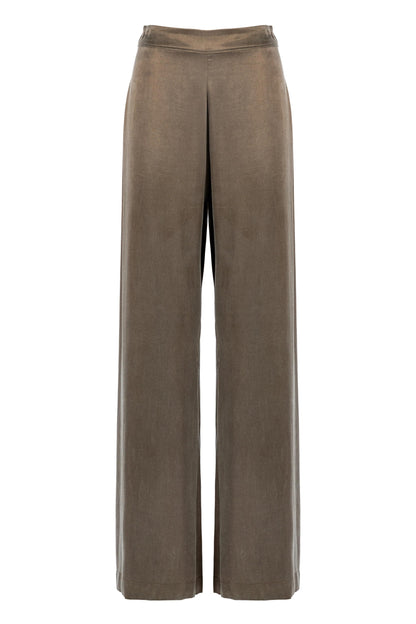 Pantalone Nenette in tencel a gamba larga donna