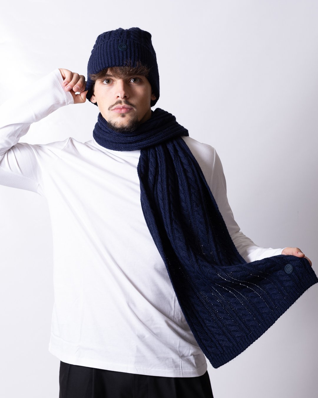 Sciarpa Colmar in maglia intrecciata