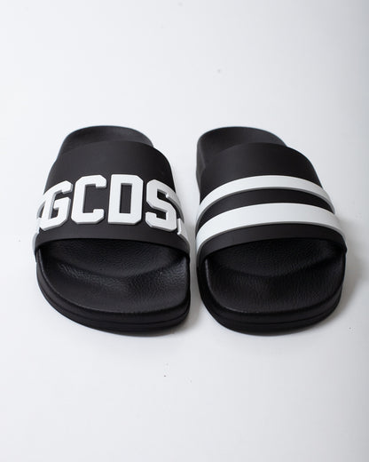 Ciabatte GCDS in gomma con logo in rilievo uomo