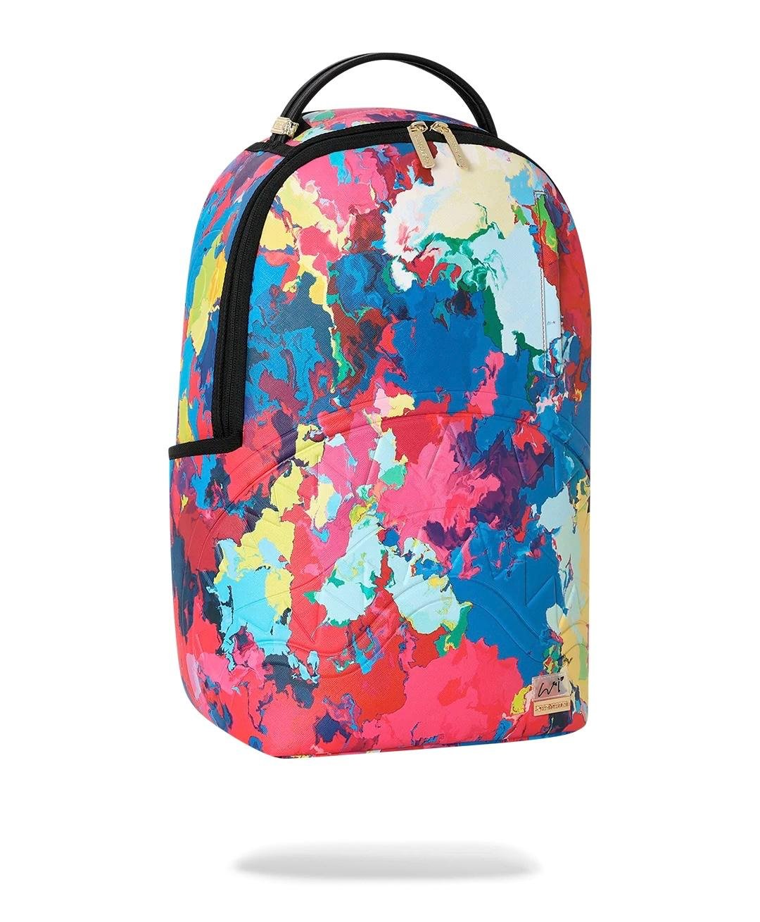 Zaino Sprayground bianco HIDEKI SAIJO ABSTRACT FLOW BACKPACK