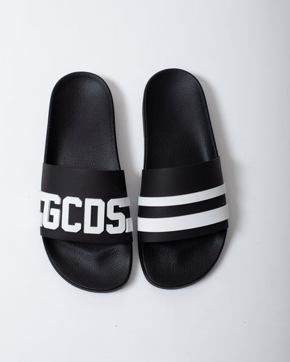 Ciabatte GCDS in gomma con logo in rilievo uomo