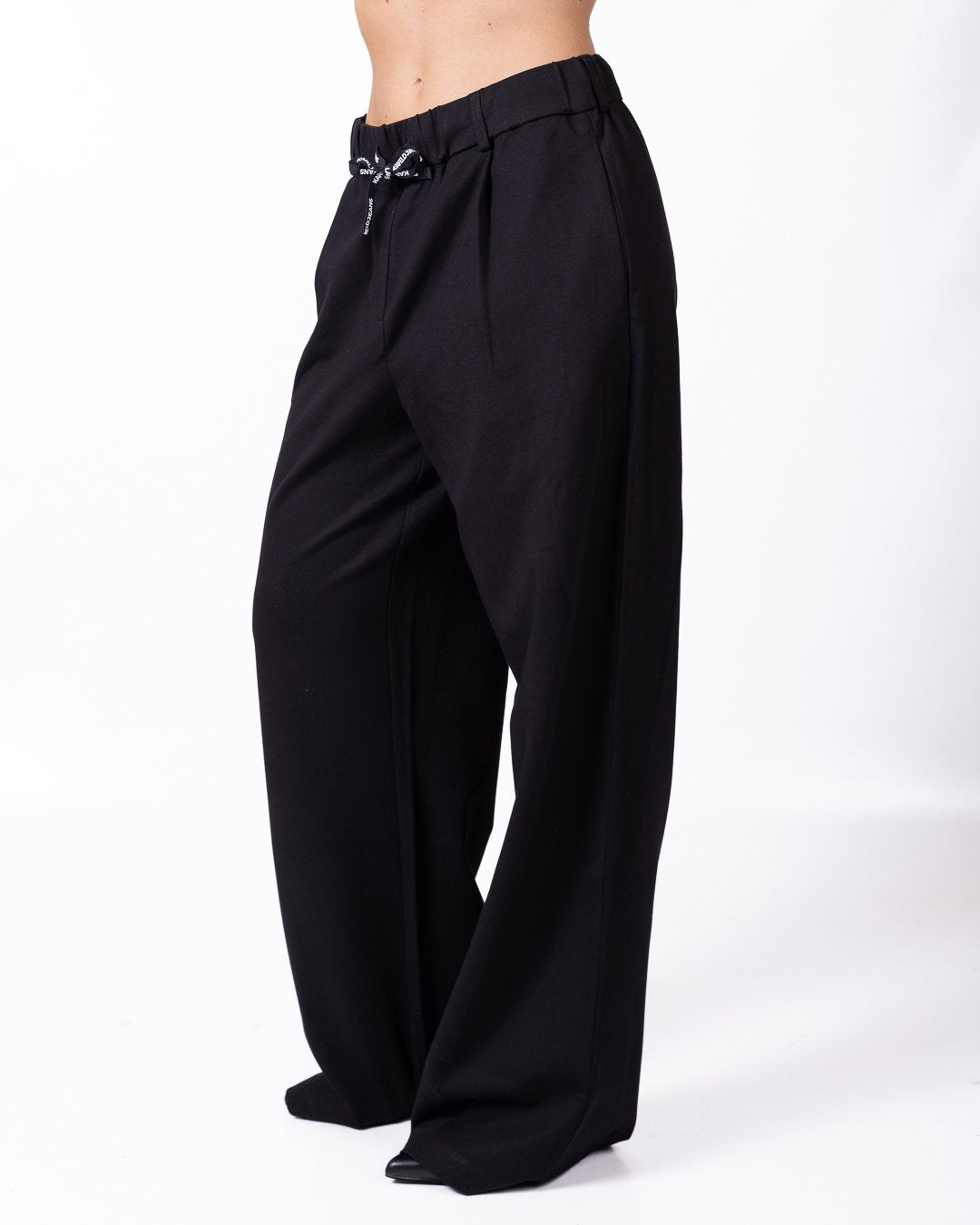 Pantalone Karl Lagerfeld Jeans a palazzo con logo