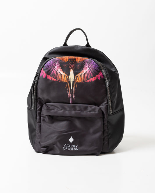 Zaino Marcelo Burlon in nylon "Icon Wings Orange"