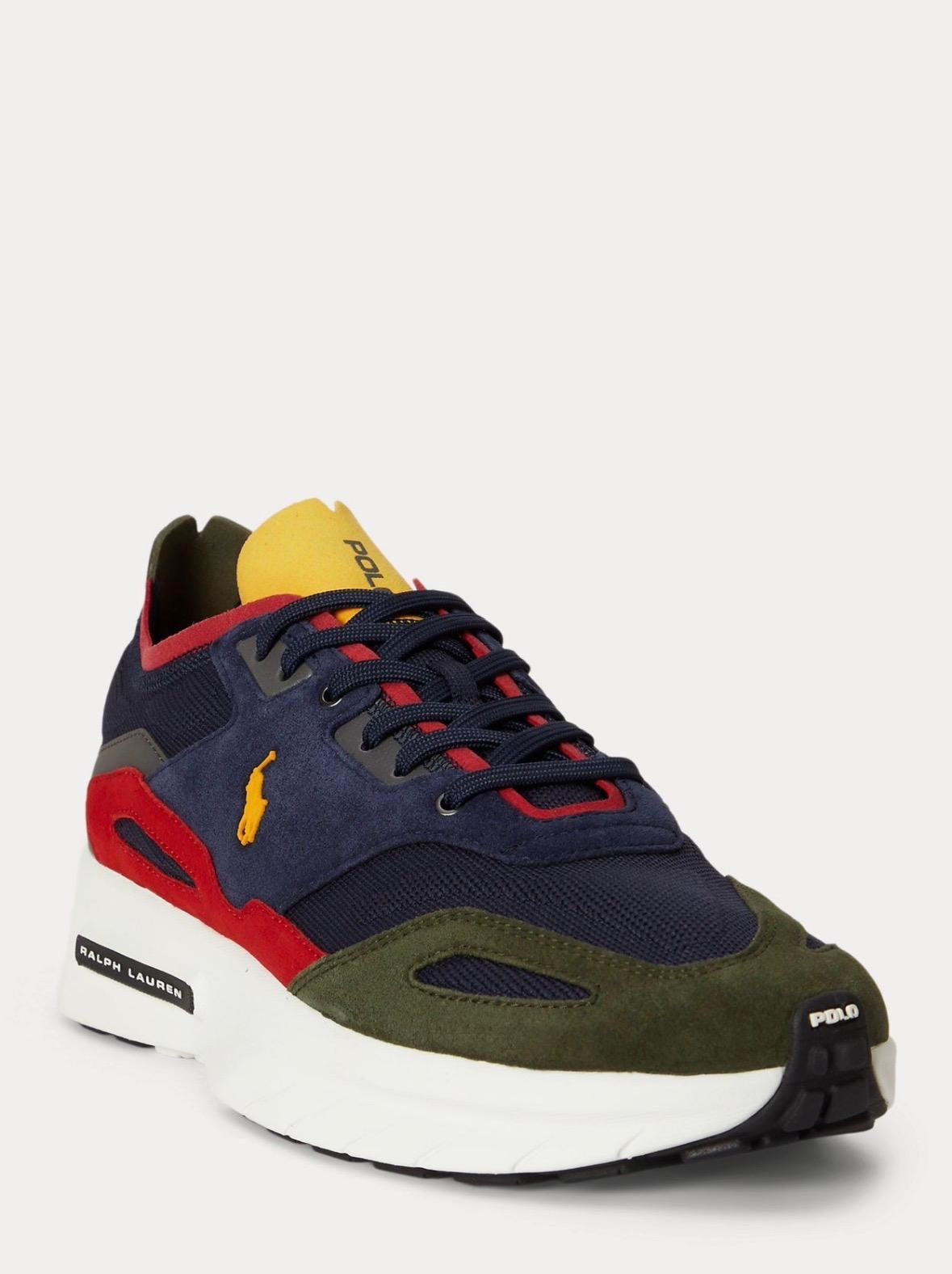 Sneaker Polo Ralph Lauren Boerum in maglia e camoscio