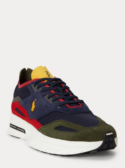 Sneaker Polo Ralph Lauren Boerum in maglia e camoscio