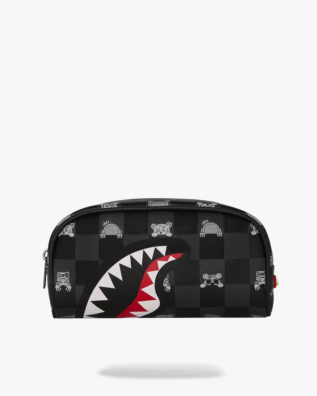 Pochette Sprayground nero GRAY PEEKING CHARACTER CHECK PENCIL POUCH 