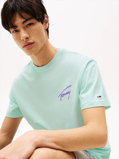 T-Shirt Tommy Jeans con logo signature uomo
