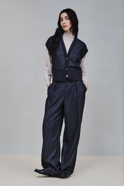 Pantalone Nenette gessato