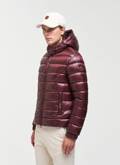 Piumino Colmar lucido con cappuccio staccabile uomo