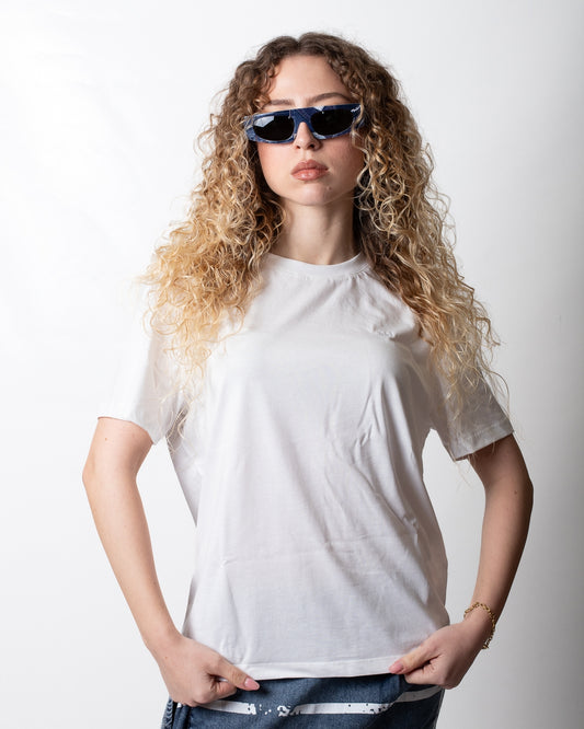 T-Shirt Add basic con logo ricamato donna