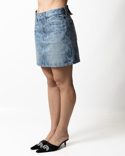 Gonna Calvin Klein con logo all-over donna