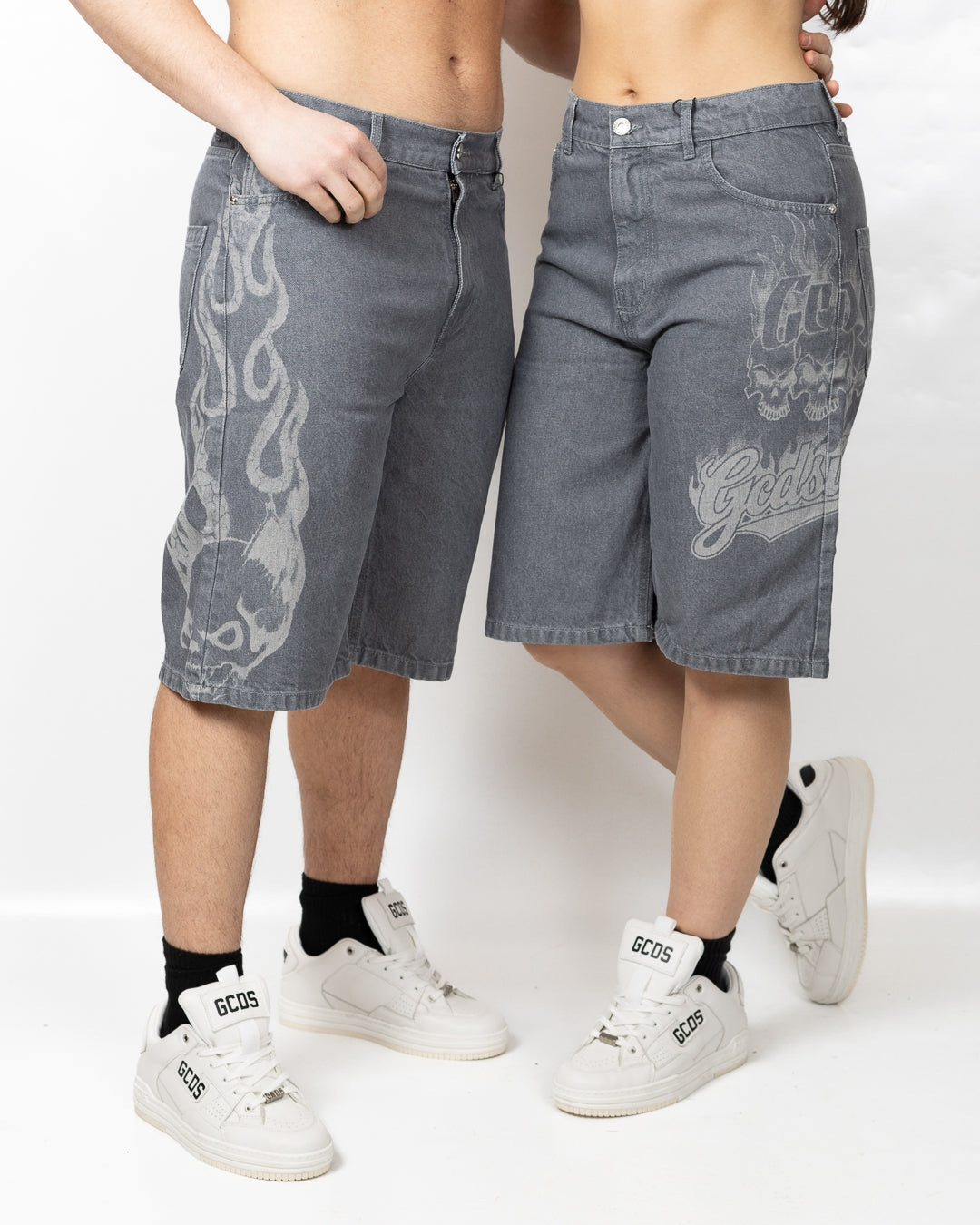 Bermuda GCDS in denim "Riders"