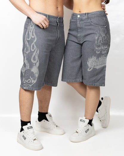 Bermuda GCDS in denim "Riders"