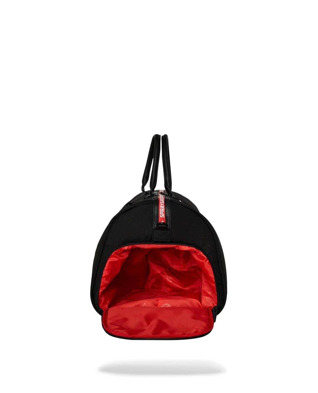 Borsone Sprayground nero Printed zipper shark duffle  large duffle
