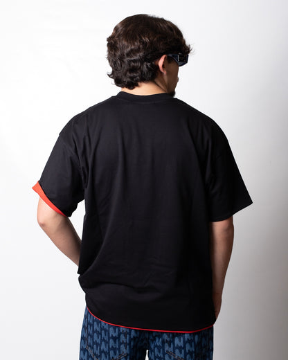 T-Shirt MSGM doppio tessuto con ricamo