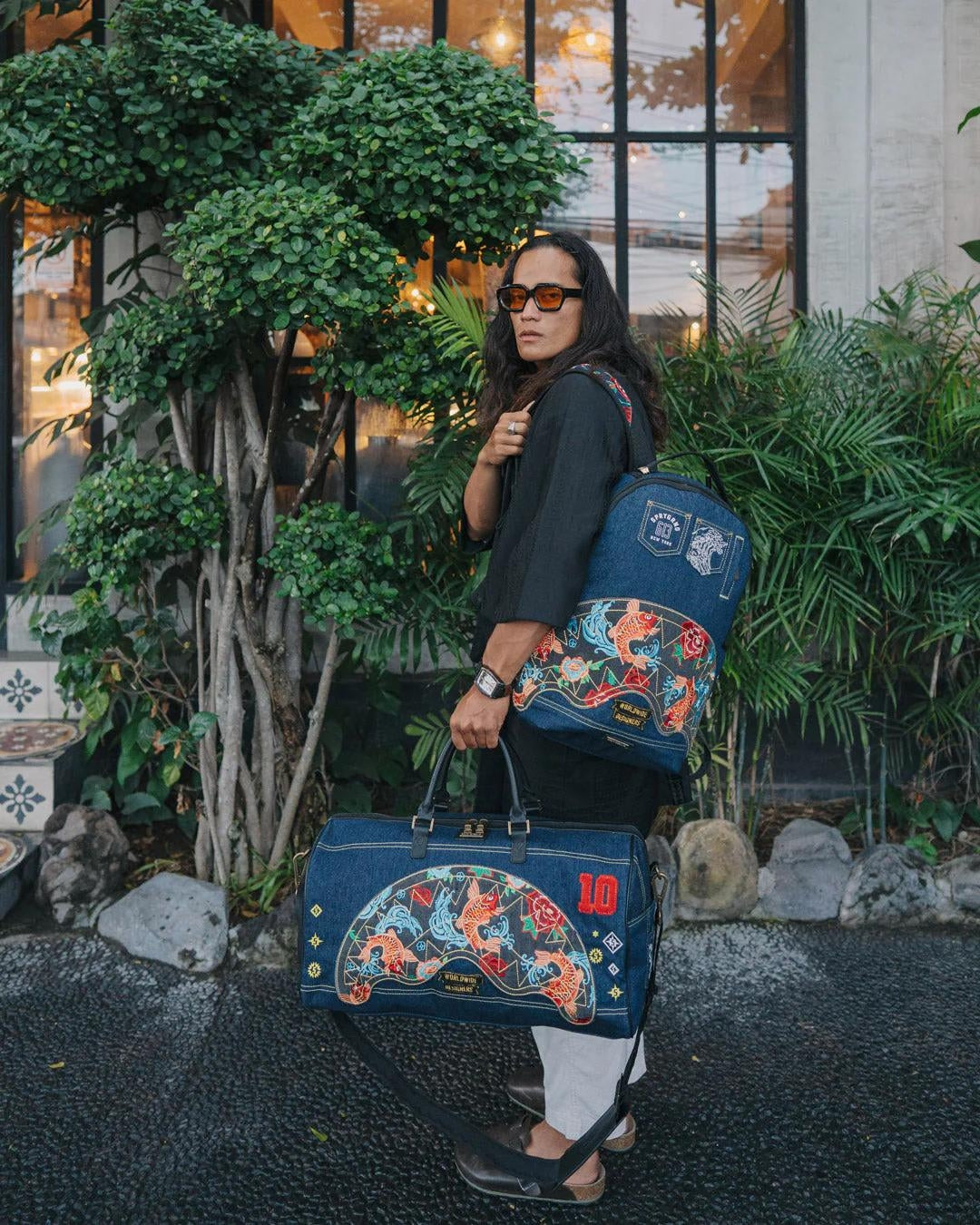 Zaino Sprayground denim "EVISU STYLE BACKPACK"