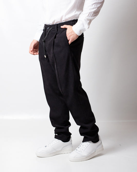 Pantalone Daniele Alessandrini in suede uomo