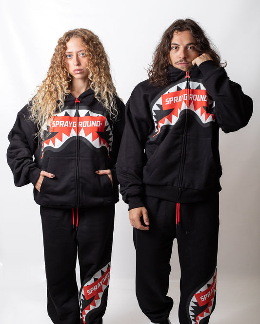 Felpa Sprayground fullzip con cappuccio "Smash Logo"