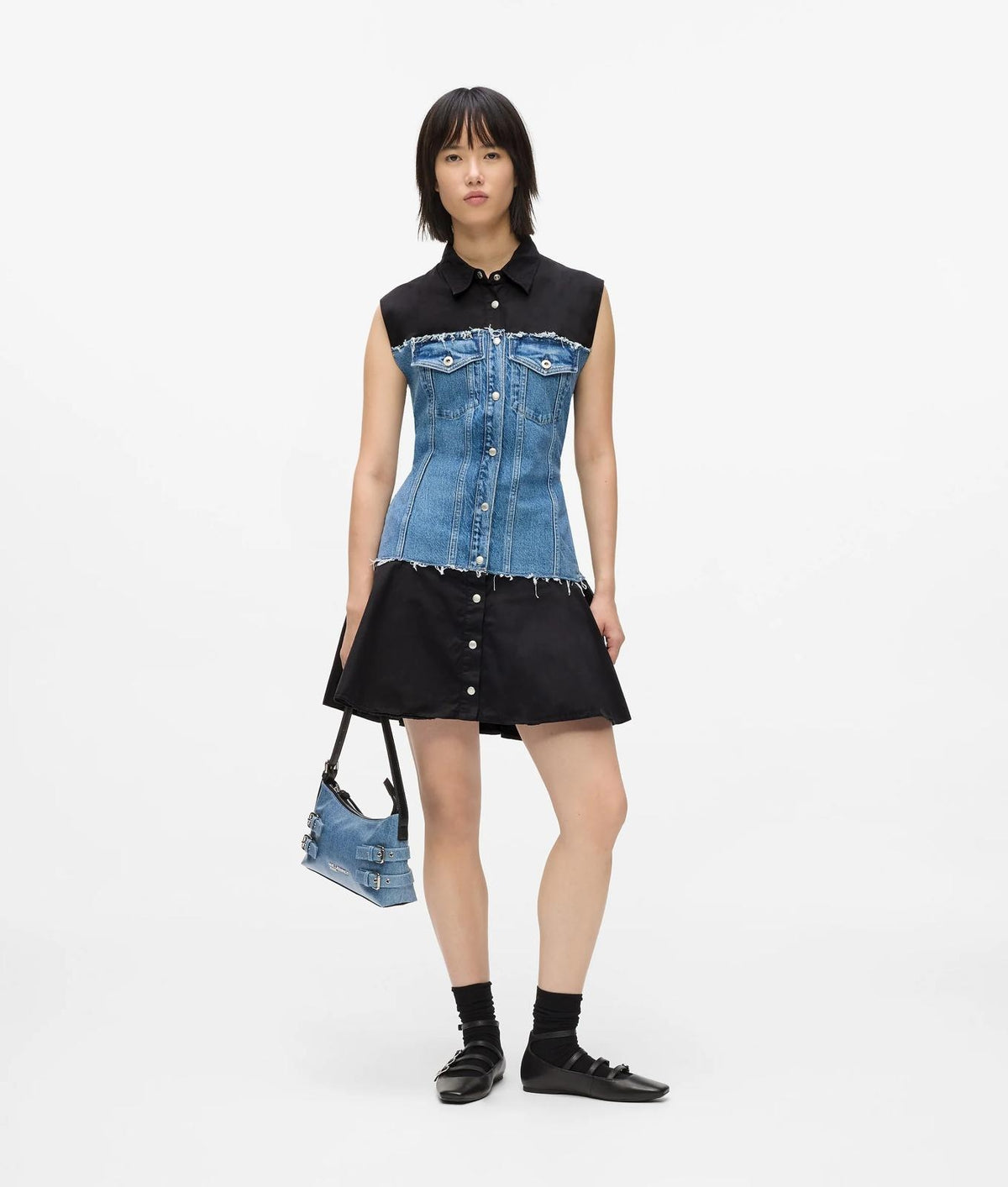 Abito Karl Lagerfeld Jeans "Mixed Material" donna