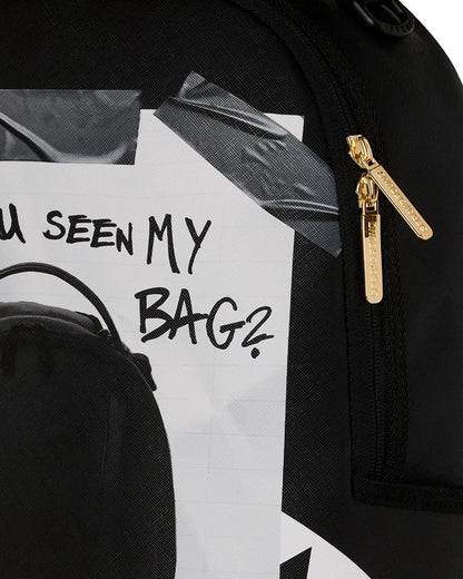 Zaino Sprayground nero "Missing bag flyer on bag backpack"