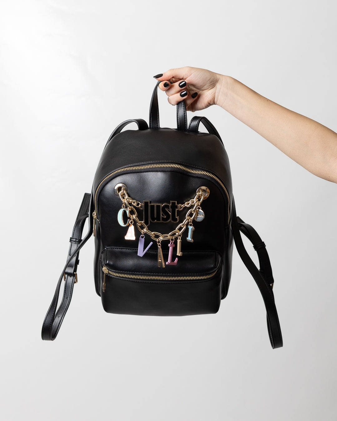 Zaino Just Cavalli in pelle con charms donna