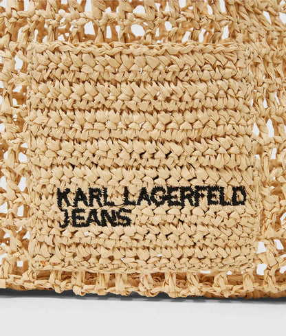 Borsa Karl Lagerfeld "Raffia Summer Hobo" donna