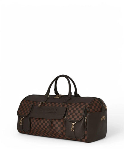 Borsone Sprayground marrone spec ops pixel emboss large duffle