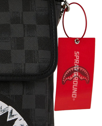 Tracolla Sprayground nero "SCRIBBLE SHARK MESSENGER BAG"