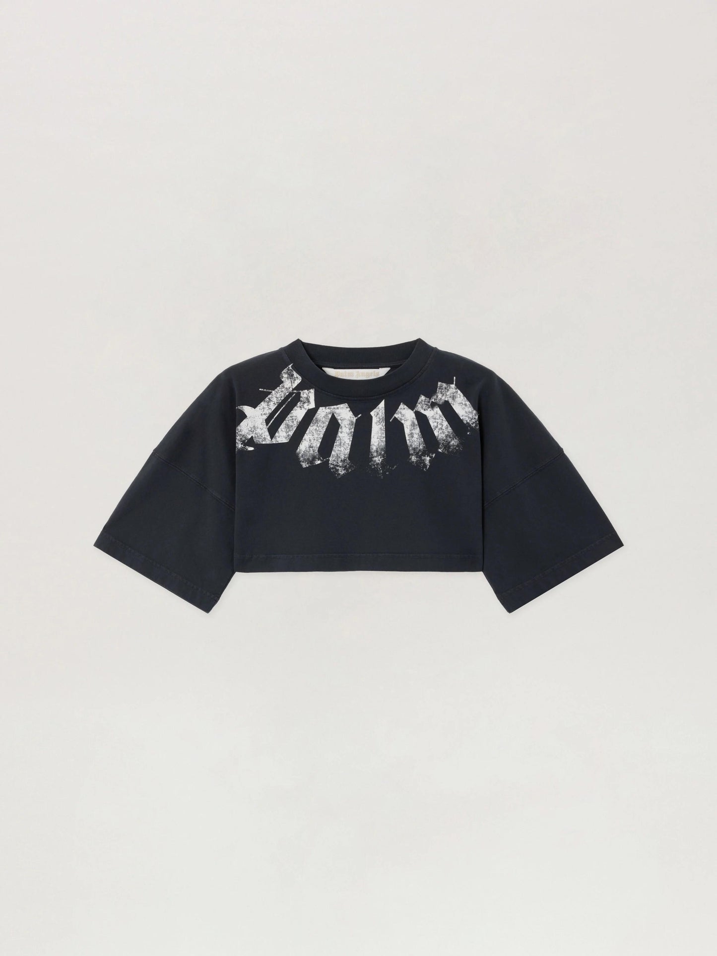 T-Shirt Palm Angels cropped "Big Neck Logo" donna