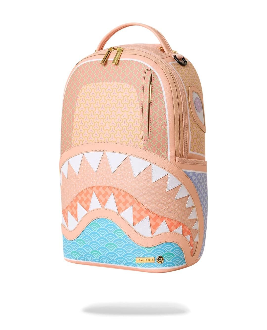 Zaino Sprayground beige HIROKO SAKAI TRADITIONAL JAPANESE PATTERNS BACKPACK