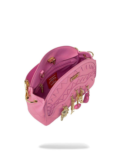 Borsa a tracolla Sprayground rosa "Hanging charms handbag" donna