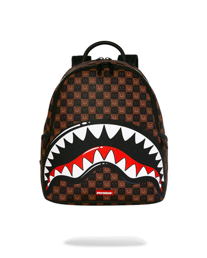 Zainetto Sprayground marrone SHARKS IN PARIS WTF BUBBLE BROWN CHECK SAVAGE BACKPACK