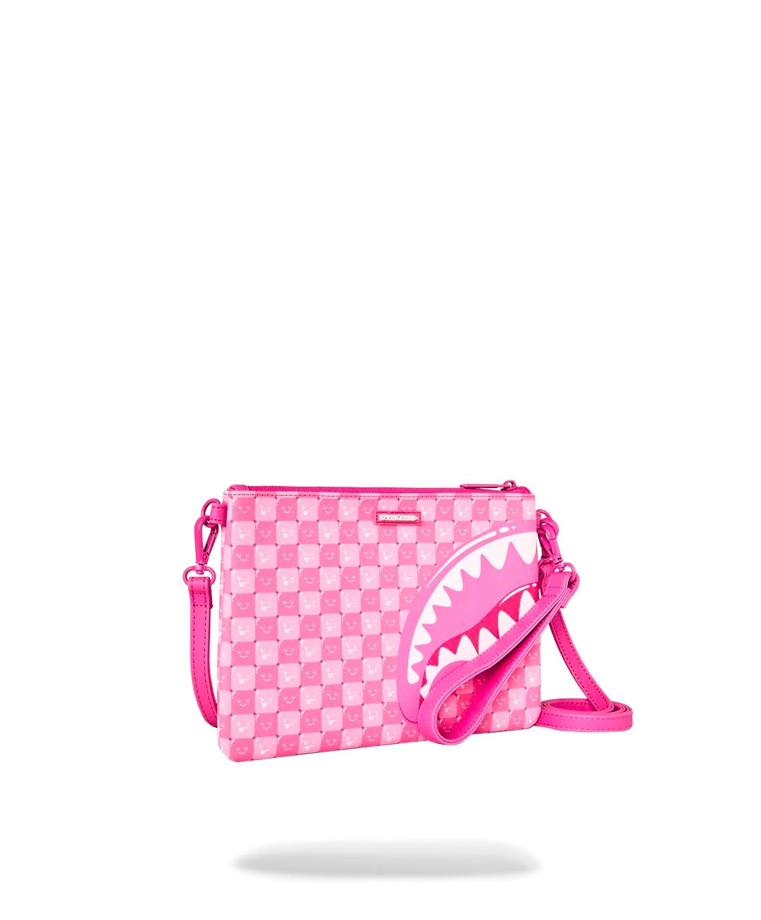 Pochette Sprayground fucsia PINK NEW CHECK FACES CROSSOVER CLUTCH