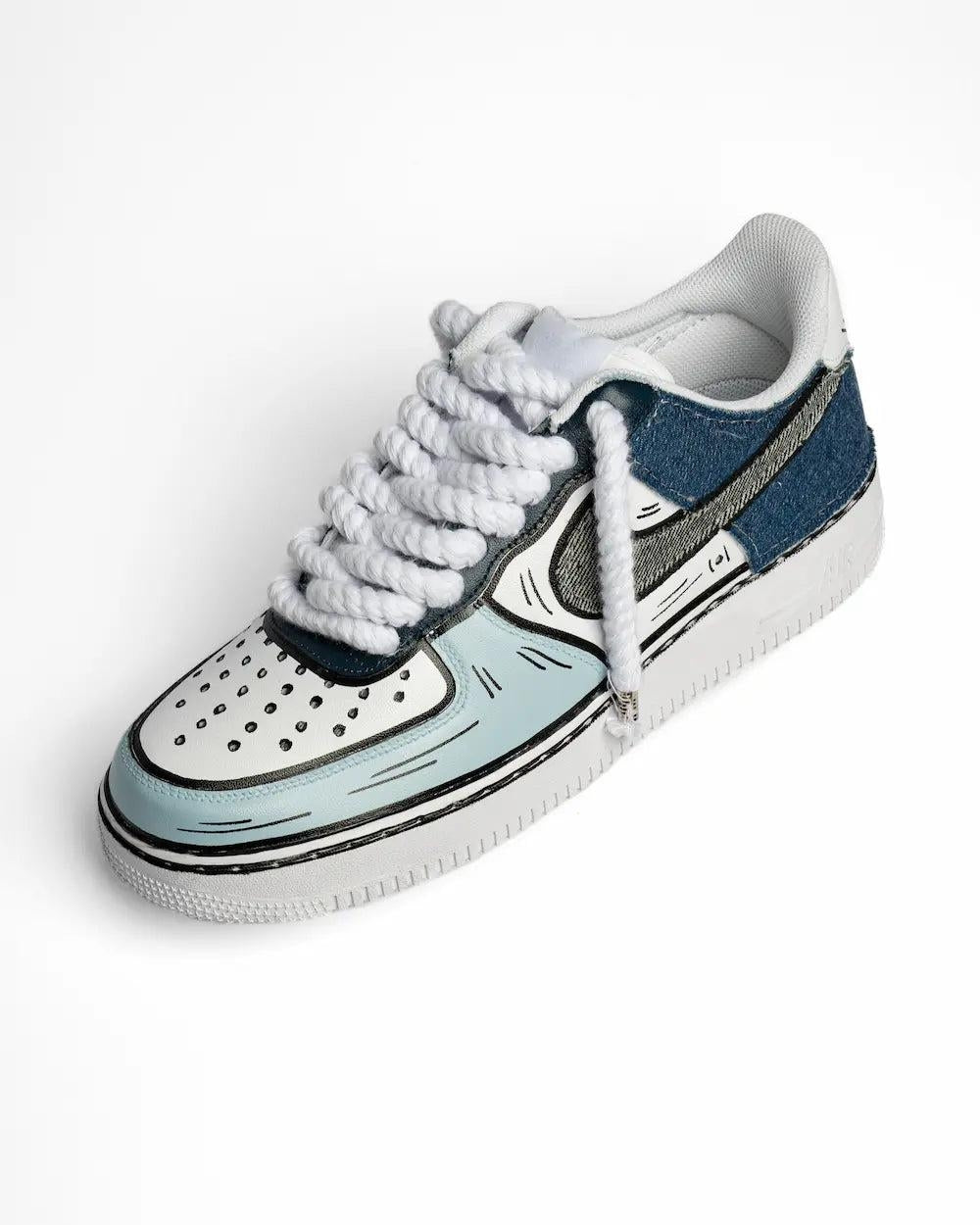 Sneakers Seddys "Nike Air Force One Comics Denim"
