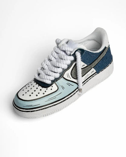 Sneakers Seddys "Nike Air Force One Comics Denim"