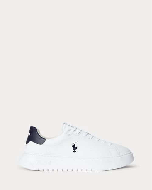 Sneakers Polo Ralph Lauren in pelle con ricamo uomo
