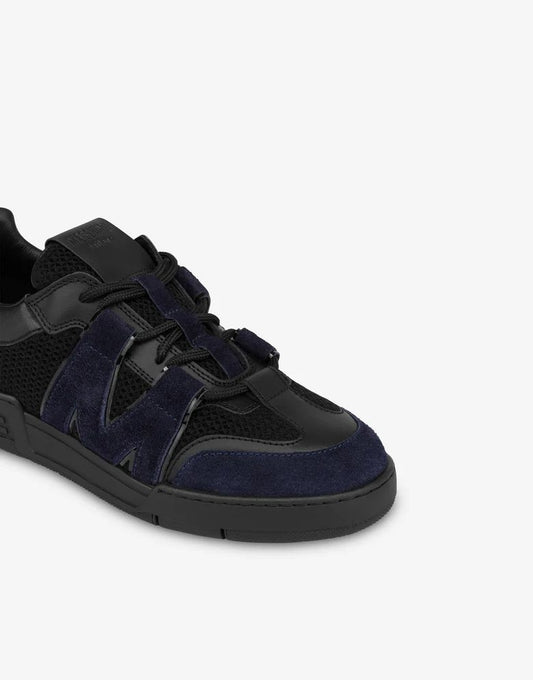 Sneakers Moschino con dettagli in suede uomo
