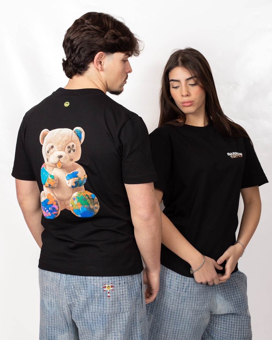 T-Shirt Barrow con stampa Teddy multicolor
