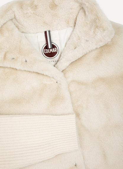 Giubbotto Colmar ibrido in peliccia sintetica donna