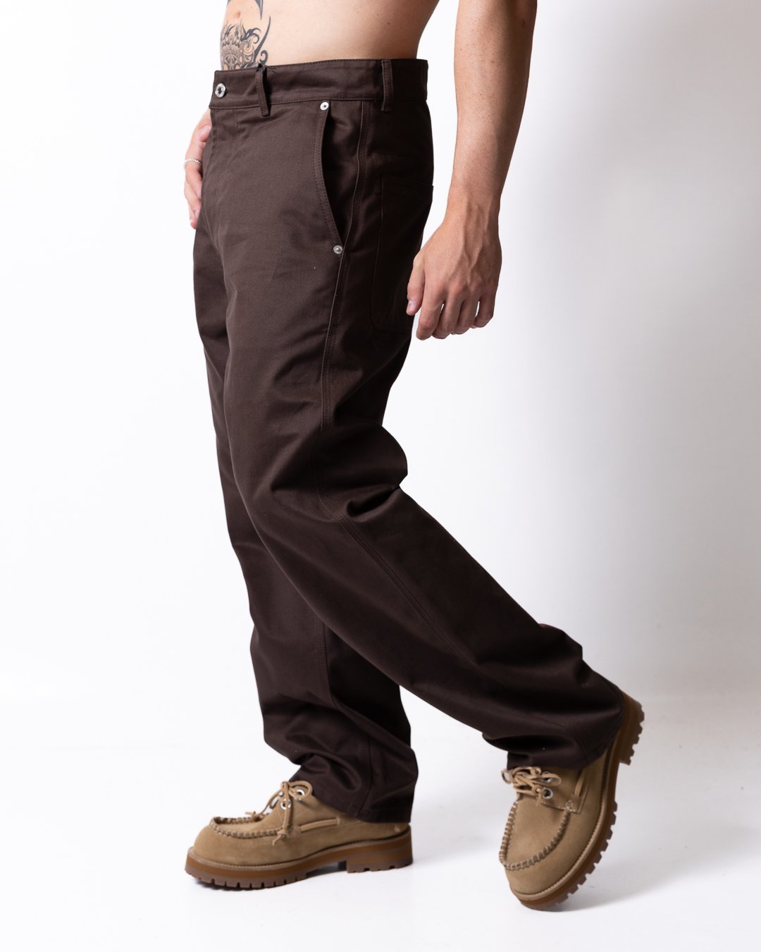 Pantalone Moschino loose con patch uomo