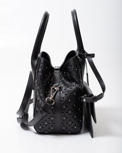 Borsa John Richmond in vera pelle con dettagli traforati donna